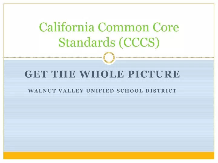 california common core standards cccs
