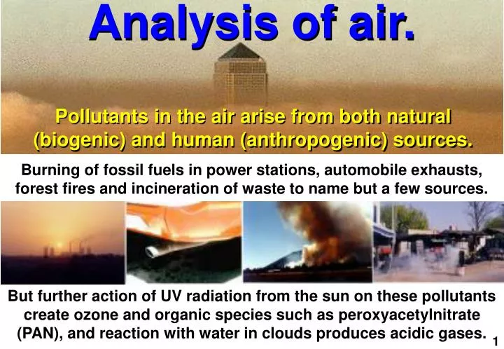 analysis of air