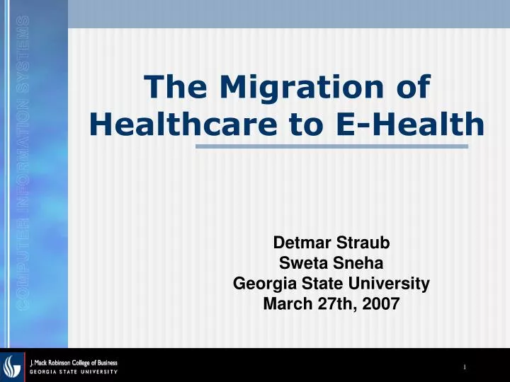 the migration of healthcare to e health