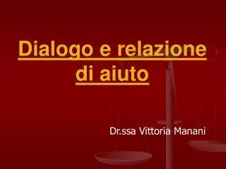 dialogo e relazione di aiuto