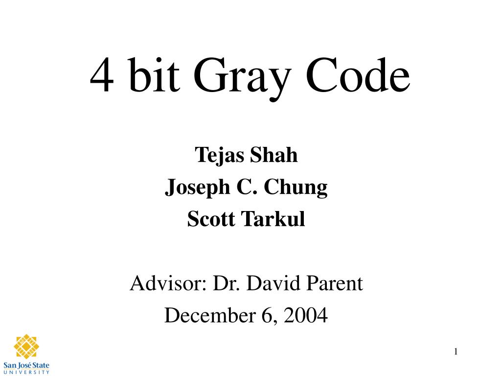 PPT - 4 bit Gray Code PowerPoint Presentation, free download - ID:3022526