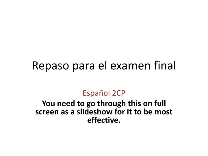 repaso para el examen final