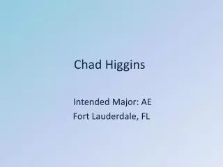Chad Higgins
