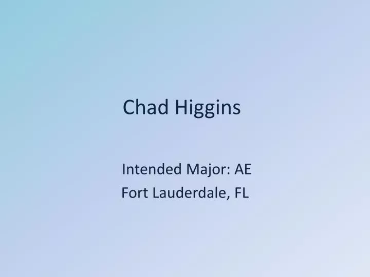 chad higgins