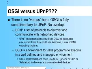 OSGi versus UPnP???