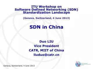 SDN in China
