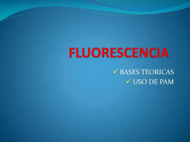fluorescencia