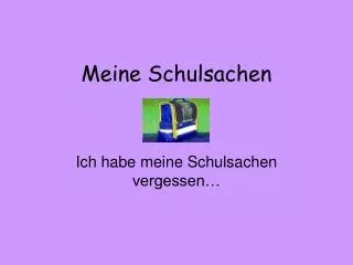 meine schulsachen