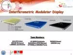 Interferometric Modulator Display - slide 1