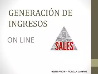 generaci n de ingresos