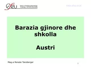 barazia gjinore dhe shkolla austri