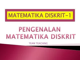 matematika diskrit 1