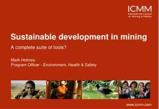 Sustainable development in mining