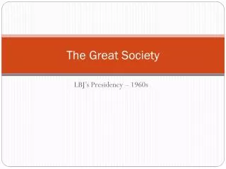 The Great Society