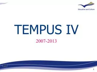 TEMPUS IV 2007-2013