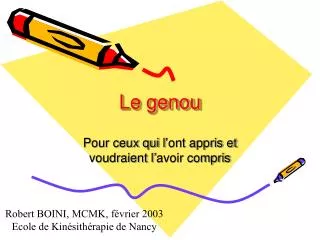 le genou