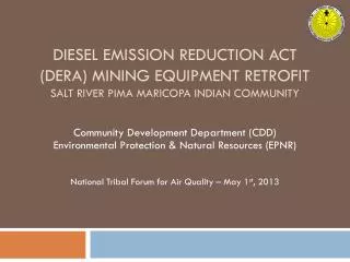 Community Development Department (CDD) Environmental Protection &amp; Natural Resources (EPNR)