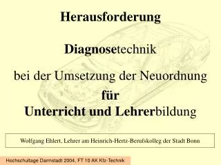 herausforderung diagnose technik