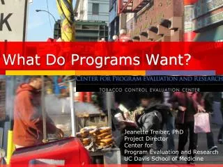 What Do Programs Want?