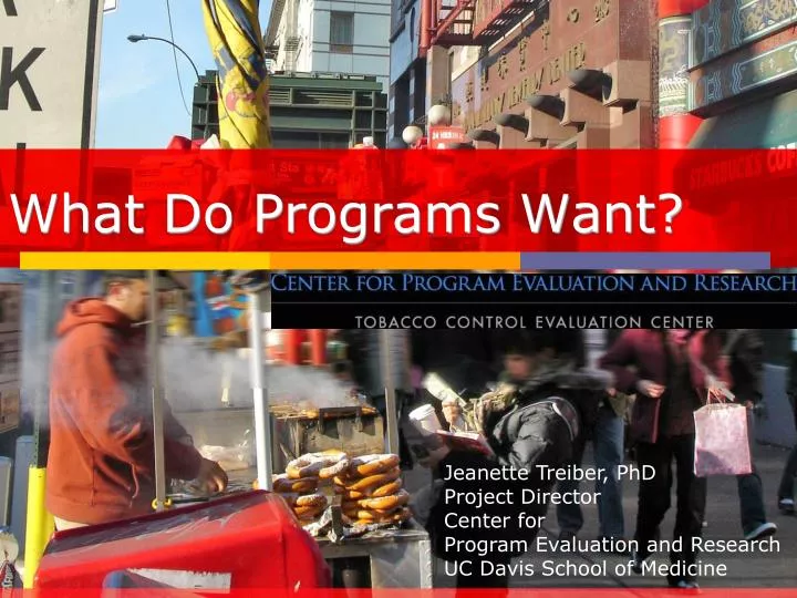 what do programs want