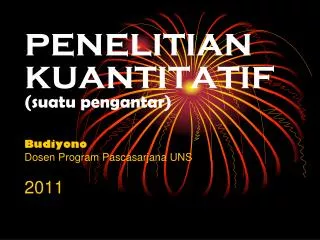 p enelitian kuantitatif suatu pengantar