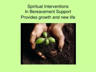Spiritual Interventions In Bereavement Support