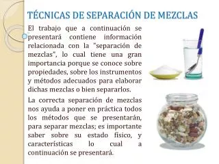 t cnicas de separaci n de mezclas
