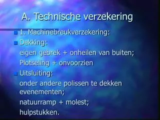 a technische verzekering
