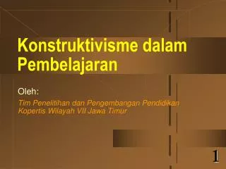 konstruktivisme dalam pembelajaran