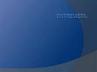 entrevista