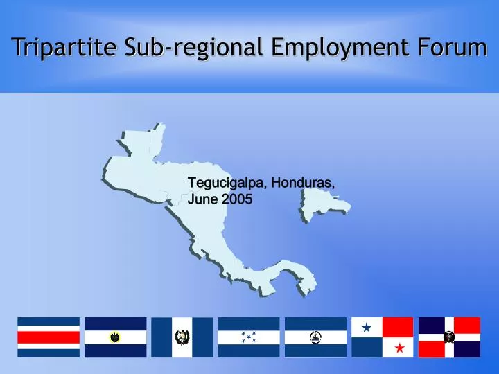 tripartite sub regional employment forum