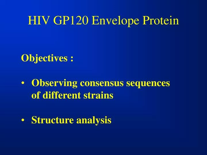 hiv gp120 envelope protein