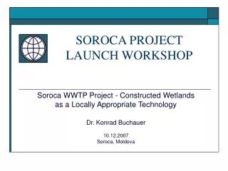 SOROCA PROJECT LAUNCH WORKSHOP