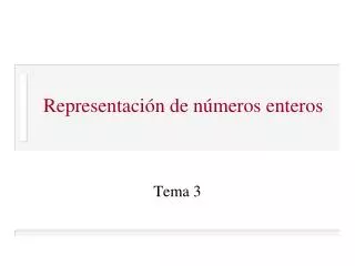 representaci n de n meros enteros