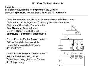afu kurs technik klasse 3 4