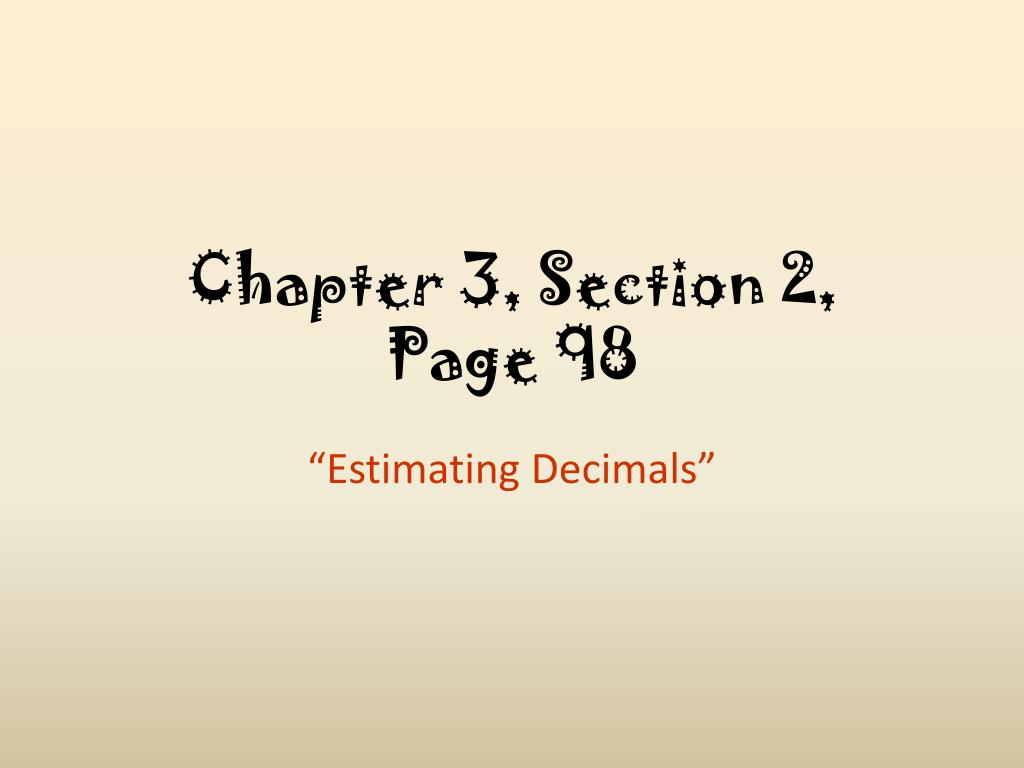 PPT - Chapter 3, Section 2, Page 98 PowerPoint Presentation, free ...