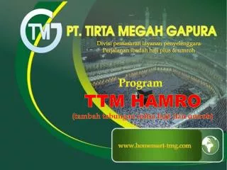 Program TTM HAMRO (tambah tabungan mitra haji dan umroh)