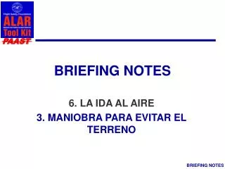 briefing notes