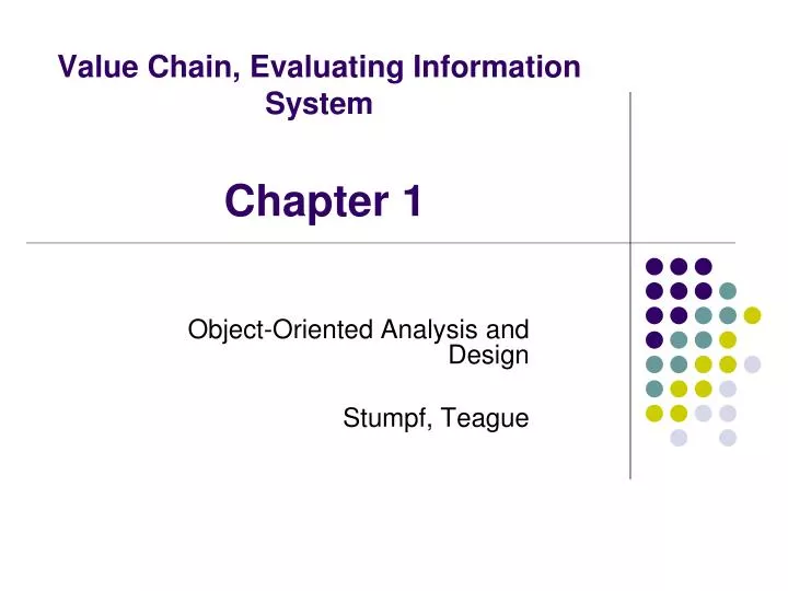 value chain evaluating information system