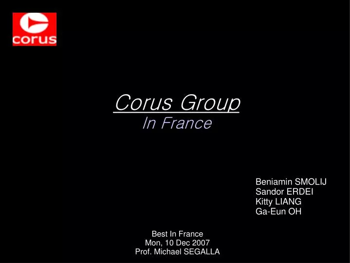 corus group in france