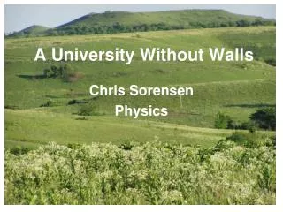 A University Without Walls