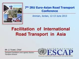 Facilitation of International Road Transport in Asia