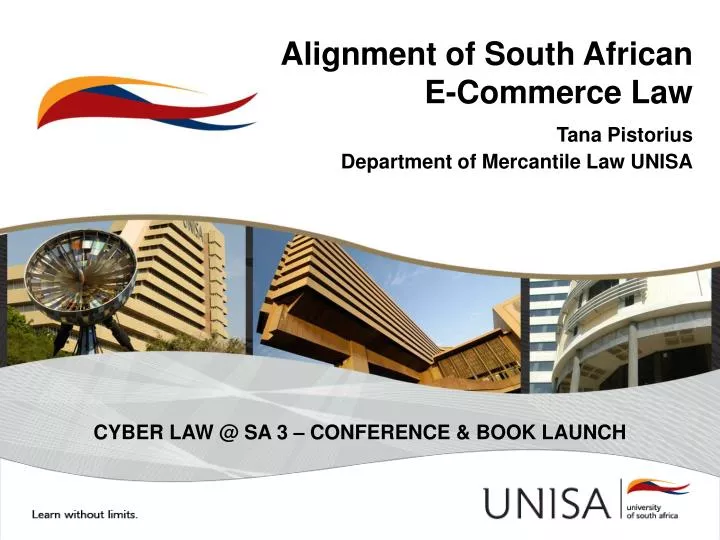 alignment of south african e commerce law tana pistorius department of mercantile law unisa