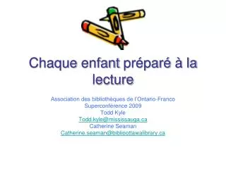 chaque enfant pr par la lecture