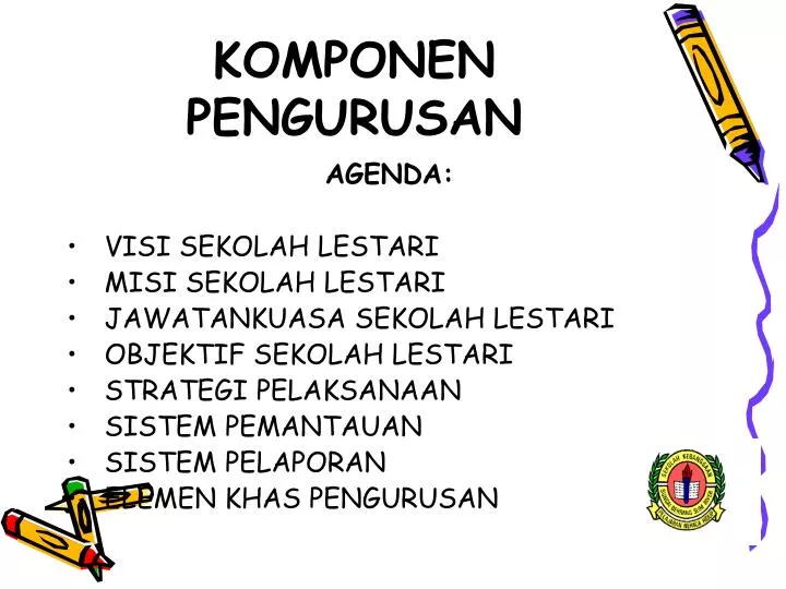 komponen pengurusan