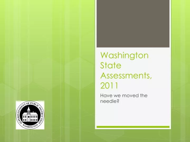 washington state assessments 2011