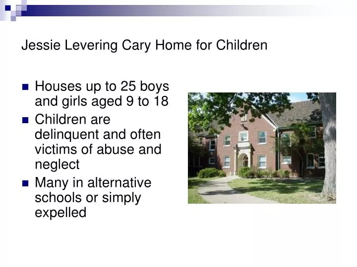 jessie levering cary home for children