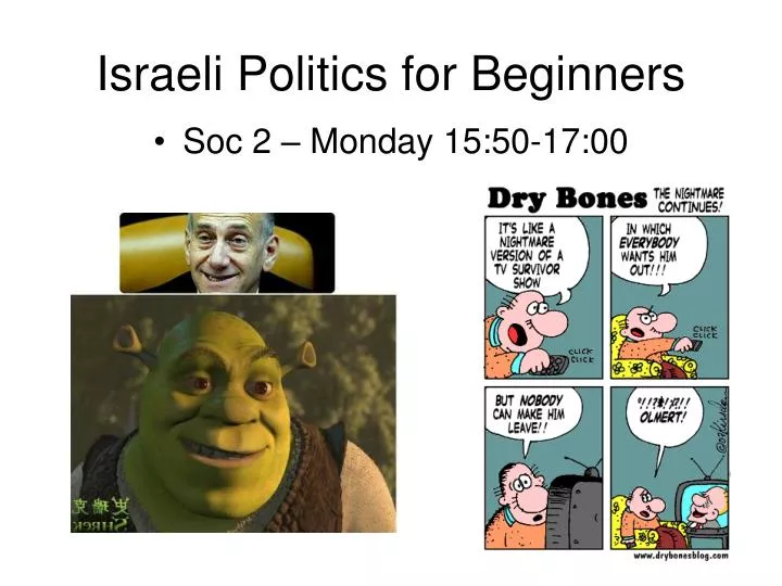 israeli politics for beginners