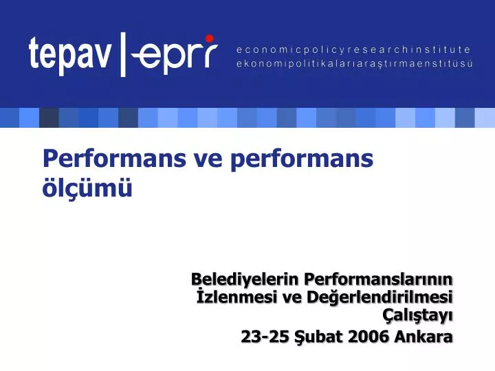 performans ve performans l m