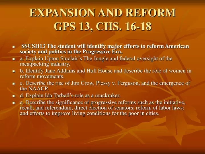 expansion and reform gps 13 chs 16 18